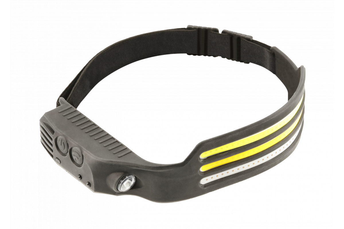 FEJLÁMPA LED COB 10funk. USB-TÖLTH.