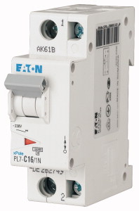 MOELLER PL7 1P+N B16A 10KA KISM.