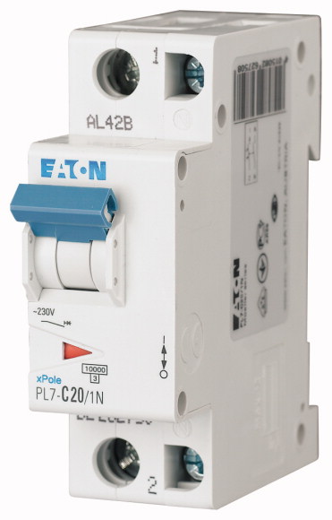 MOELLER PL7 1P+N C20A 10KA KISM.