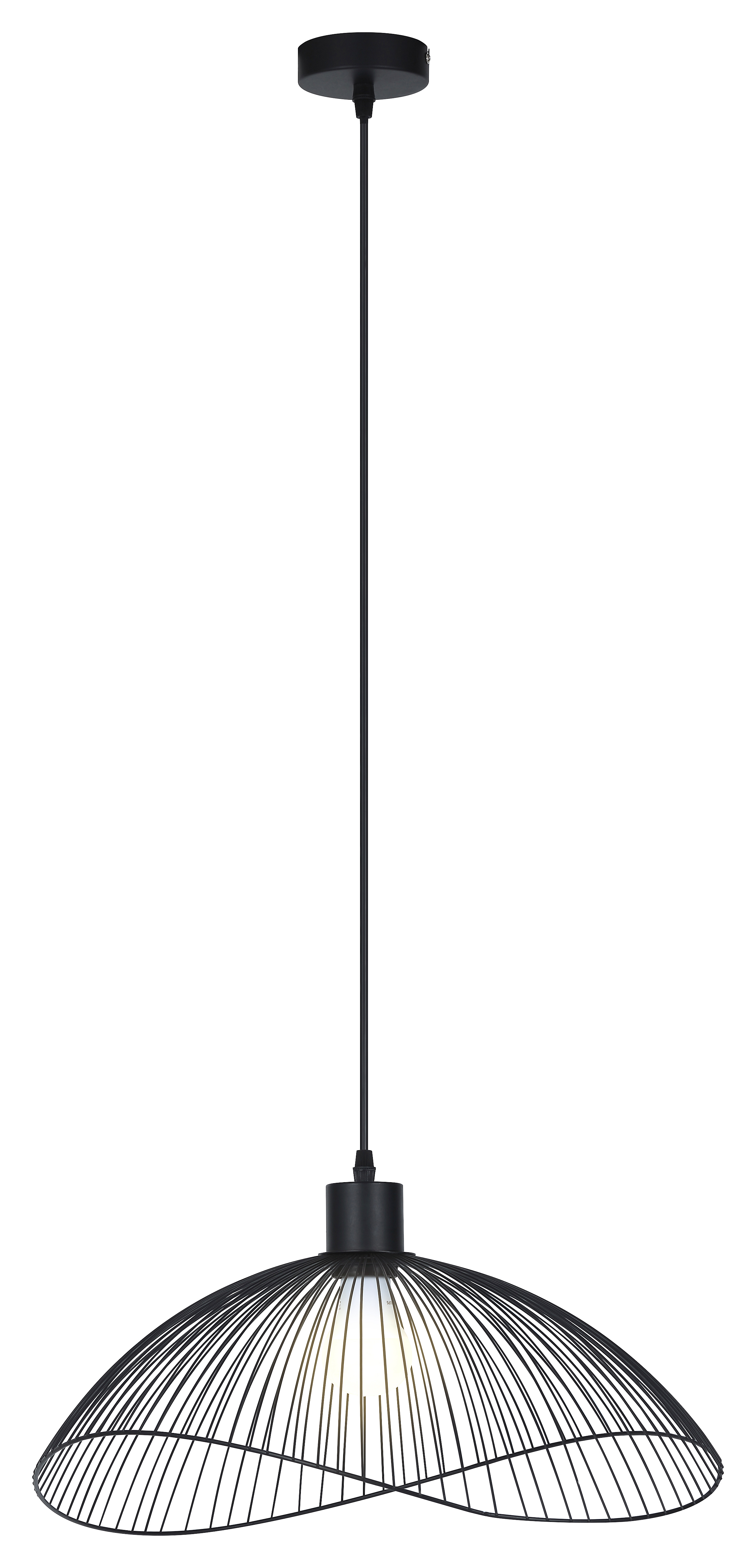 Iduna beltéri függeszték E27 1x max 60W matt fekete