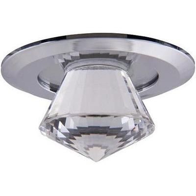 Spot glas LED 1W (100lm) króm crystal