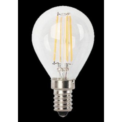 LED E14 4W gömb filament 450lm@