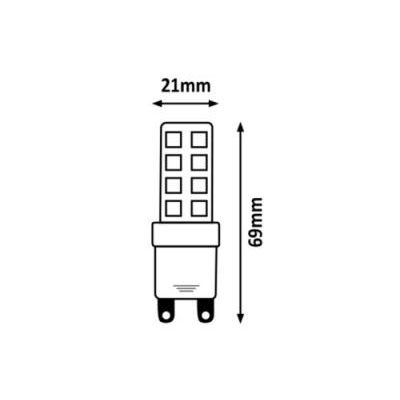 SMD LED G9 8W 800lm 3000K@