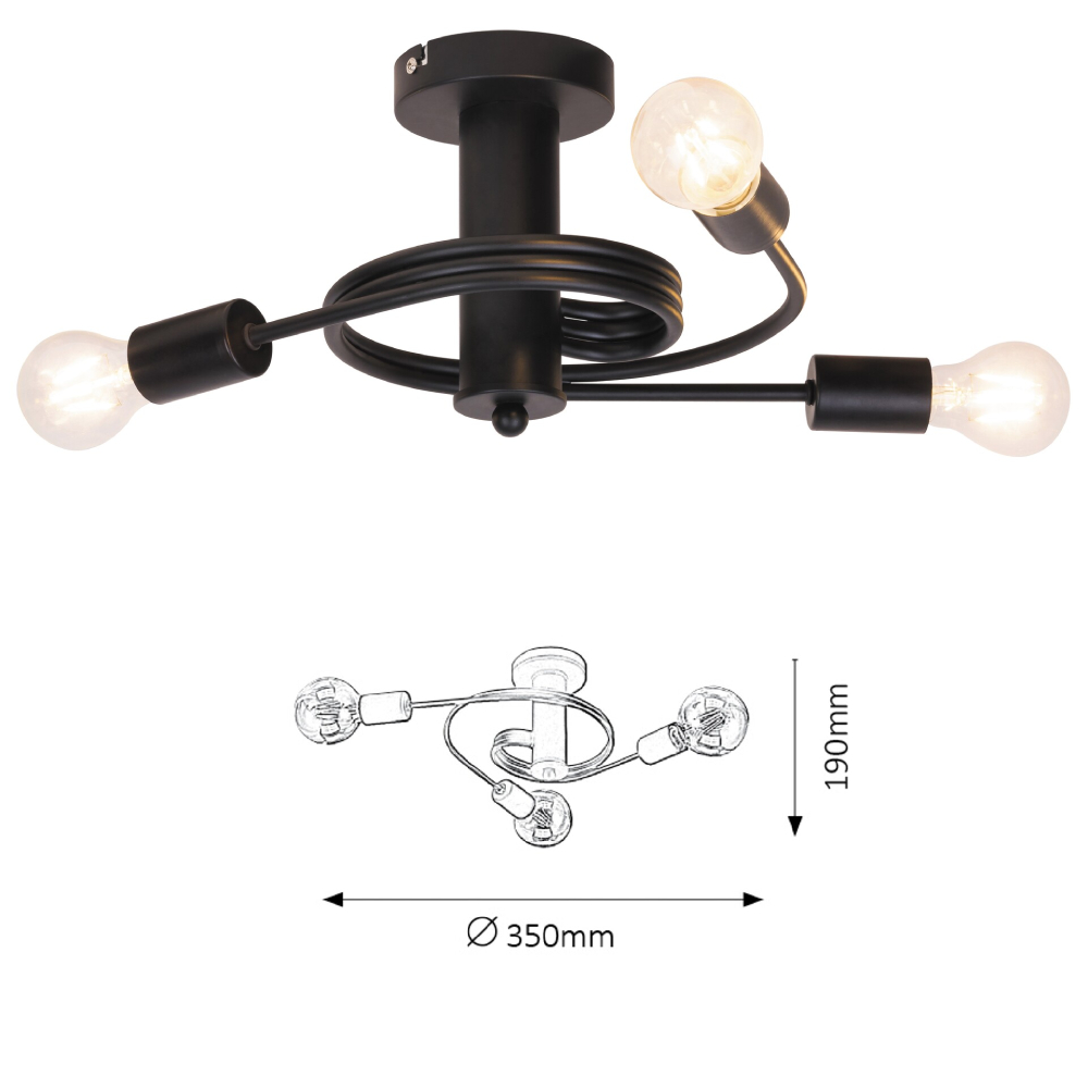 LANNY menny LED E27 3x15W,m.fek#