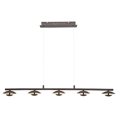 BRIGITTE menny.LED 5x5W,barna/aran*