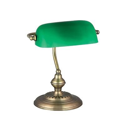 BANKLÁMPA 1*60W E27 ZÖLD/BRONZ@