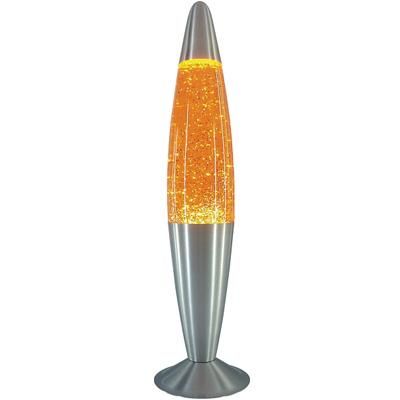 LÁVALÁMPA 1*25W E14 EZÜST/NARANCS