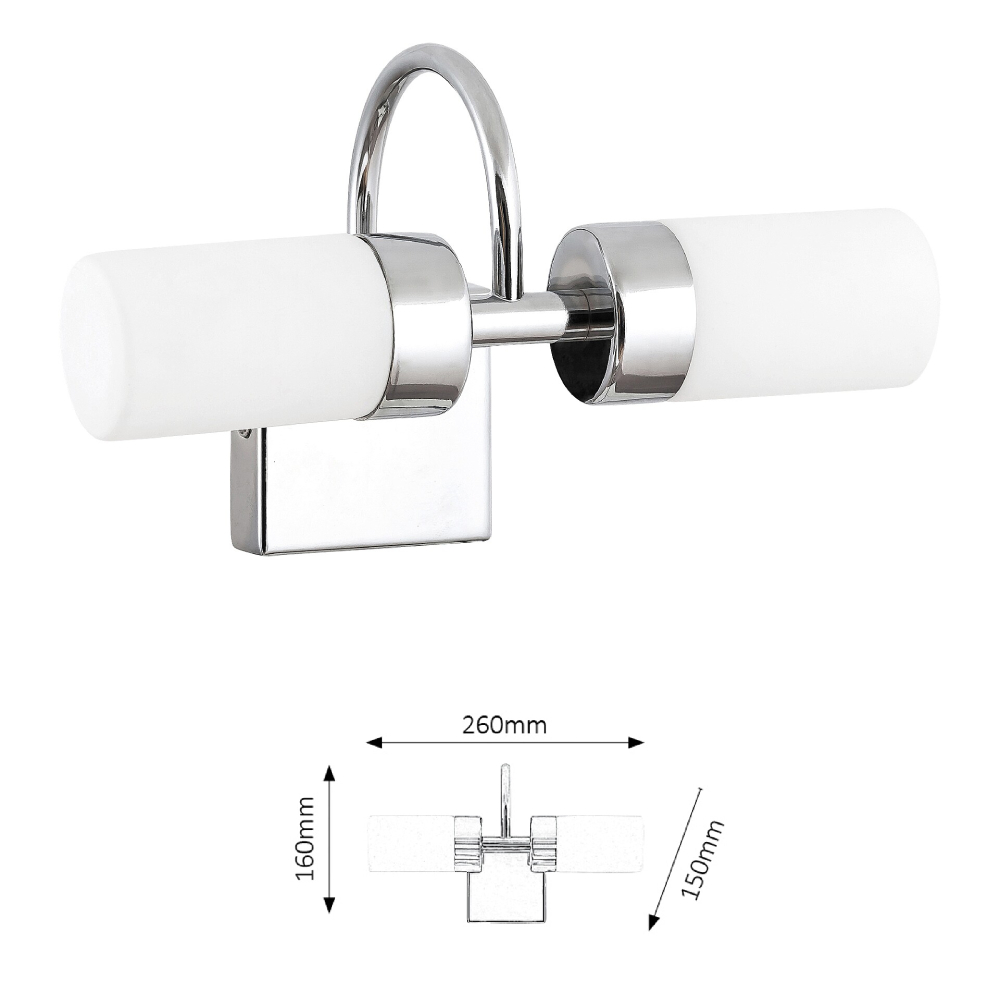 BETTY fürdő falik.beé.LED 2X4W,kr.