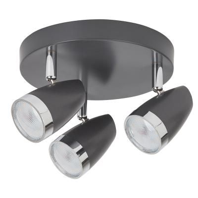 KAREN spot LED 3X4W antracit/króm
