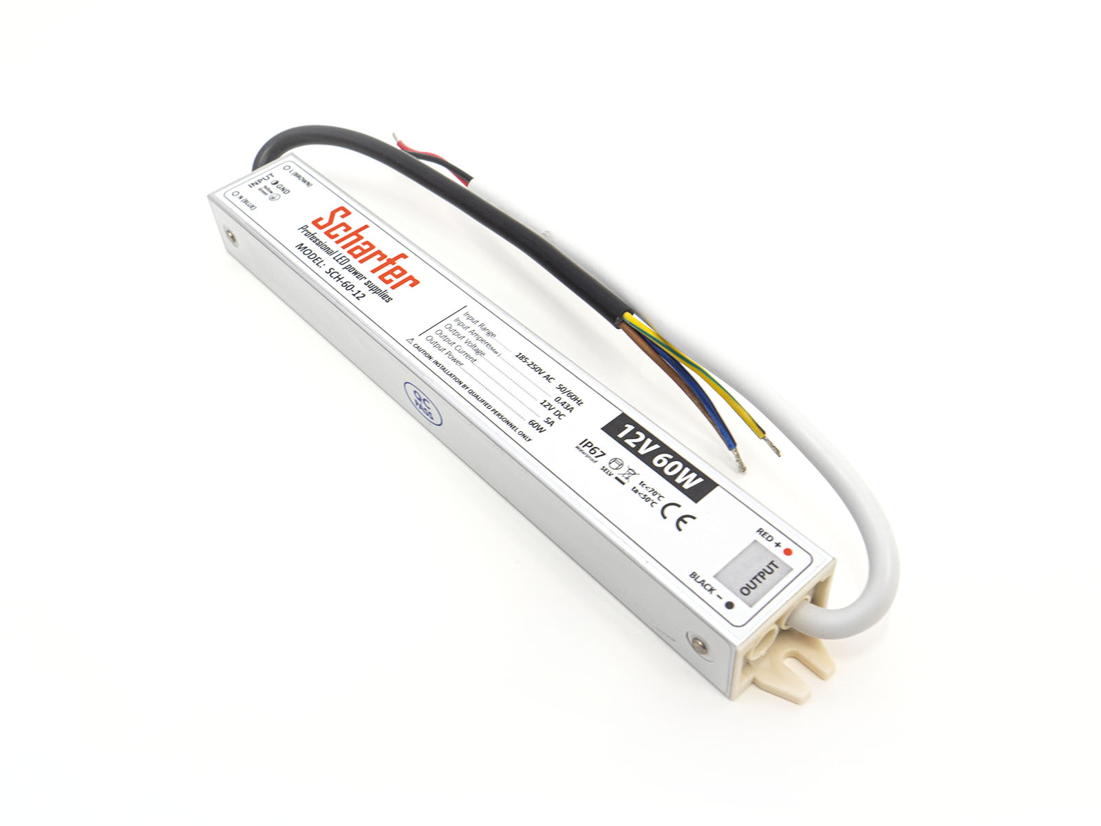 LED TÁPEGYSÉG    60W 12V 5A IP67
