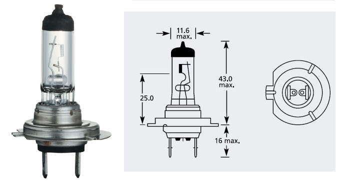 HAAU H7 12V 55W PX26D @