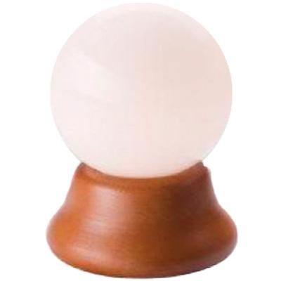 Asztali 1×40W E14 tölgy/üveg gömb