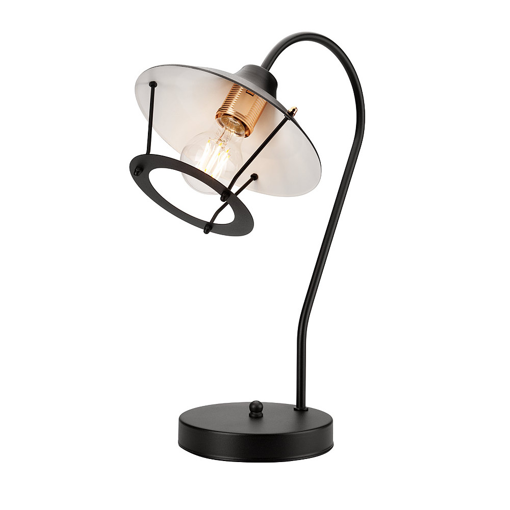 Cristina asztali lámpa 1×60W E27 fekete/réz* ln 1.m.2