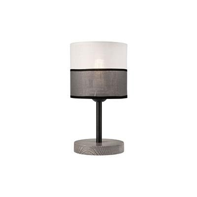 Andrea asztali lámpa 1×60W E27 fekete/fehér-barna ln 1.55/a