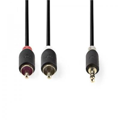 3.5 JACK DUGÓ - 2x RCA DUGÓ AUDIO K