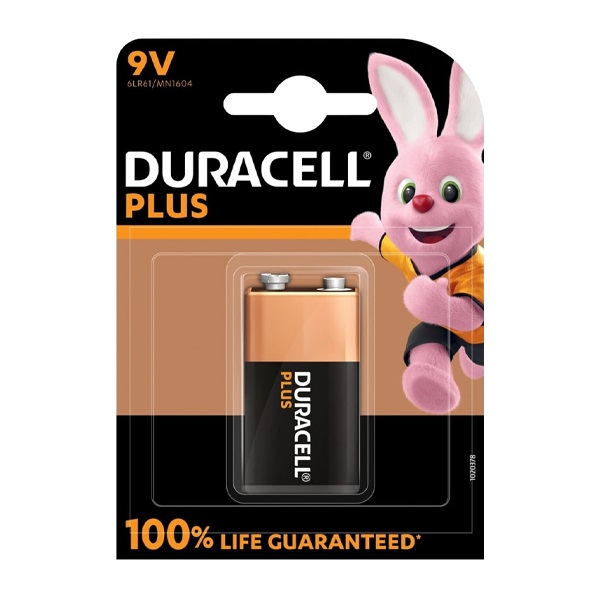 DURACELL 9V ELEM PLUS @ DURACELL MN 1604 K1 9V-os