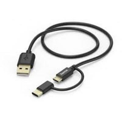 ADATKÁBEL MICRO USB/USB TYPE-C, 2in