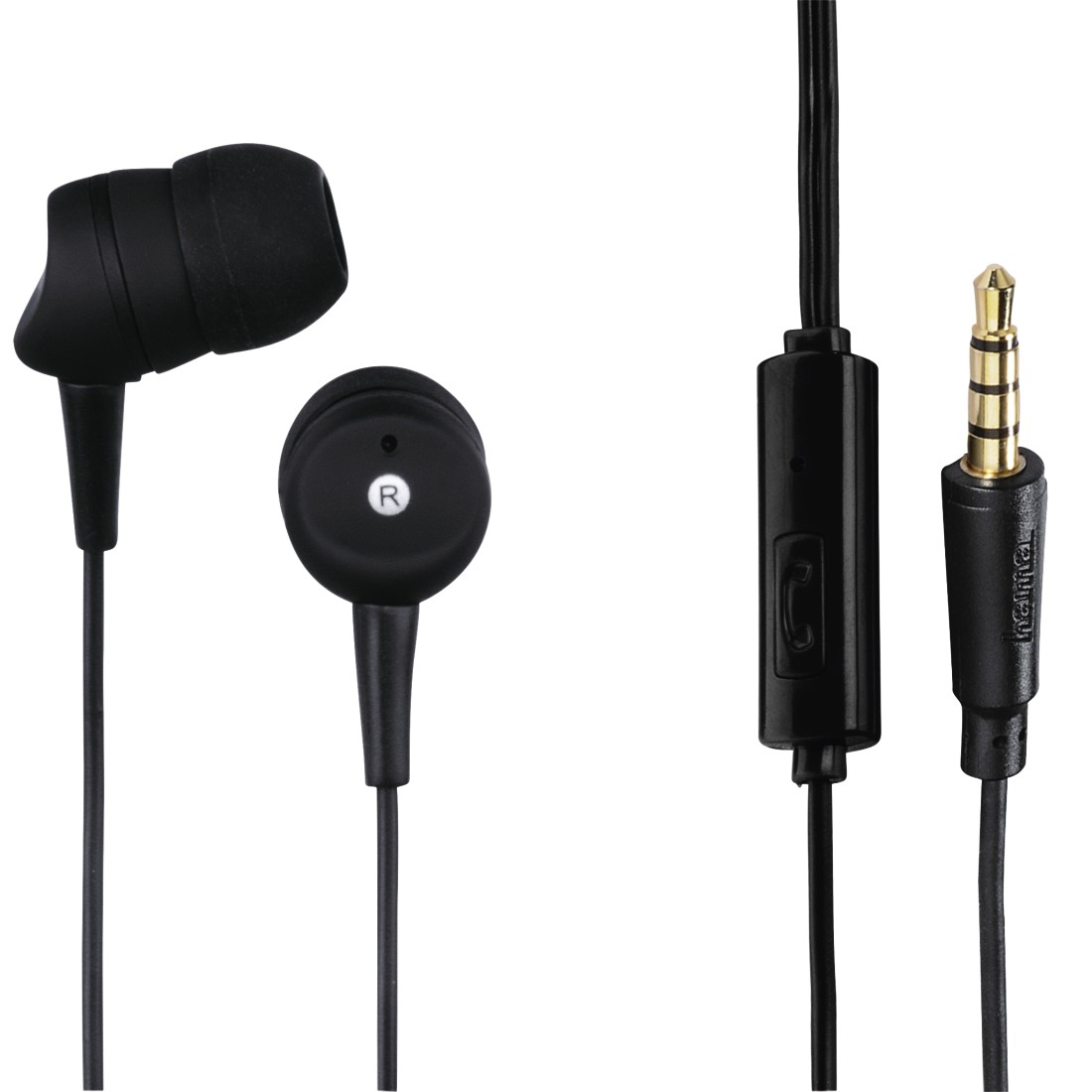 HAMA  BASIC4PHONE  IN-EAR FÜLHALLG. FEKETE