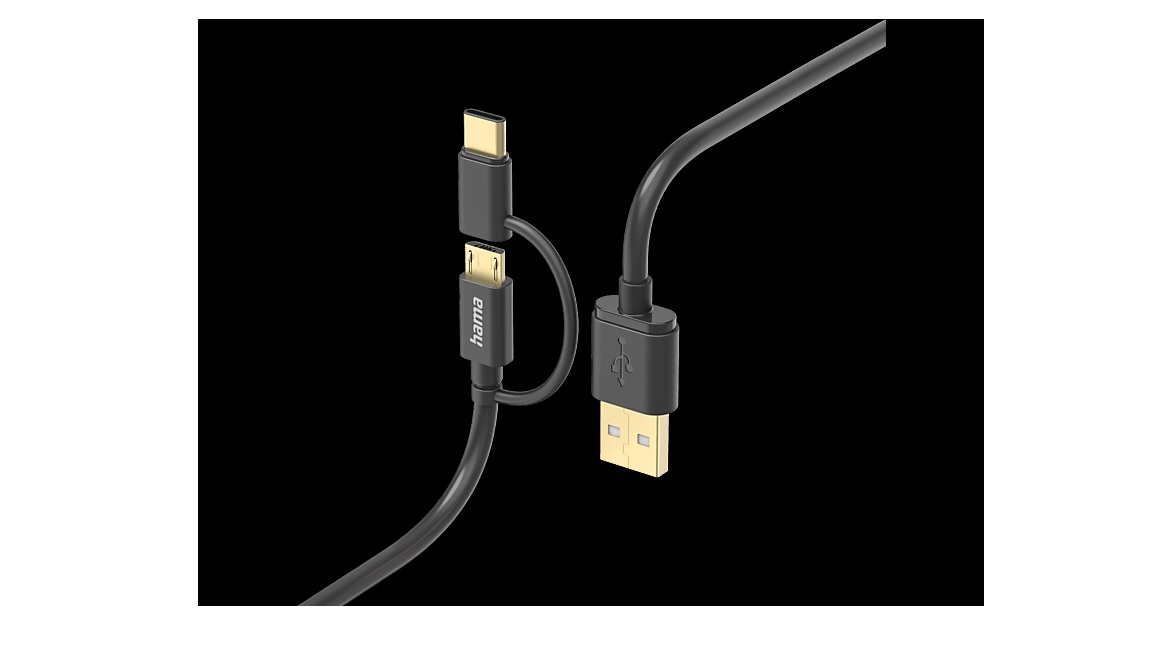 ADATKÁBEL MICRO USB/USB TYPE-C, 2in