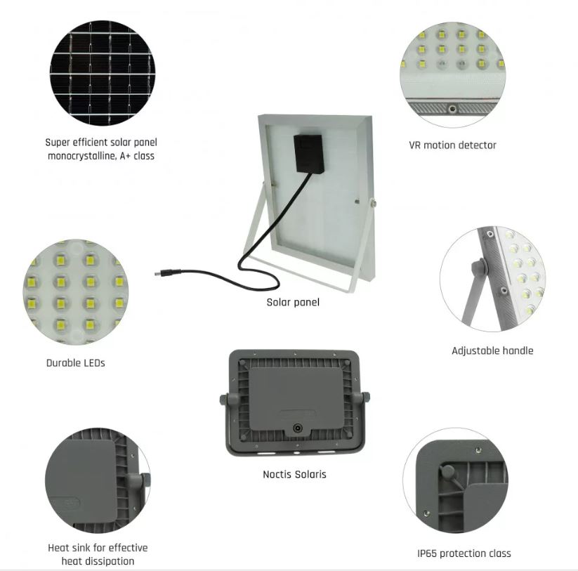 NAPELEMES LED LÁMPA MOZG.50W 6000K@