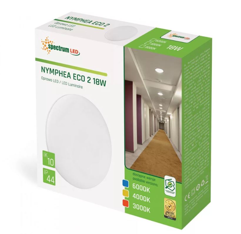 LED LÁMPATEST 18W 4000K IP44 @