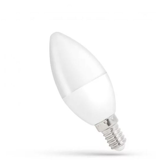 LED gyertya E14 8W 3000K @ LED gyertya E14 230V 8W WW