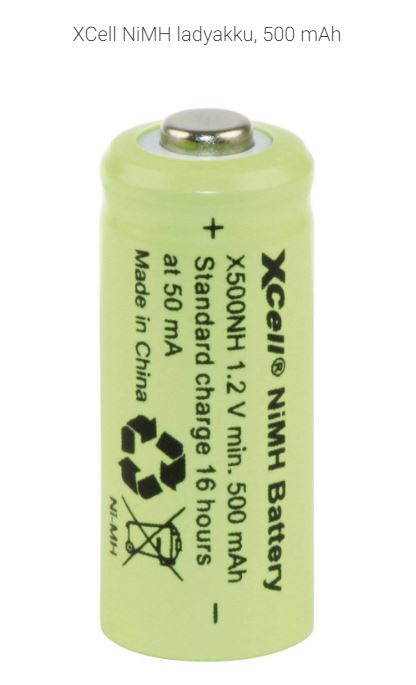 AKKU 1,2V 500mAh LADY