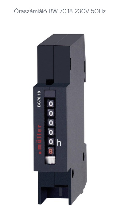 ÜZEMÓRA SZÁMLÁLÓ 230V/50Hz