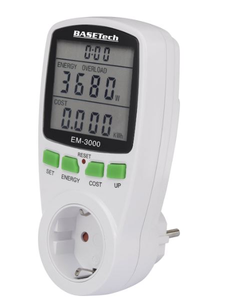 ENERGIAKÖLTSÉG-MÉRŐ Basetech EM-3000