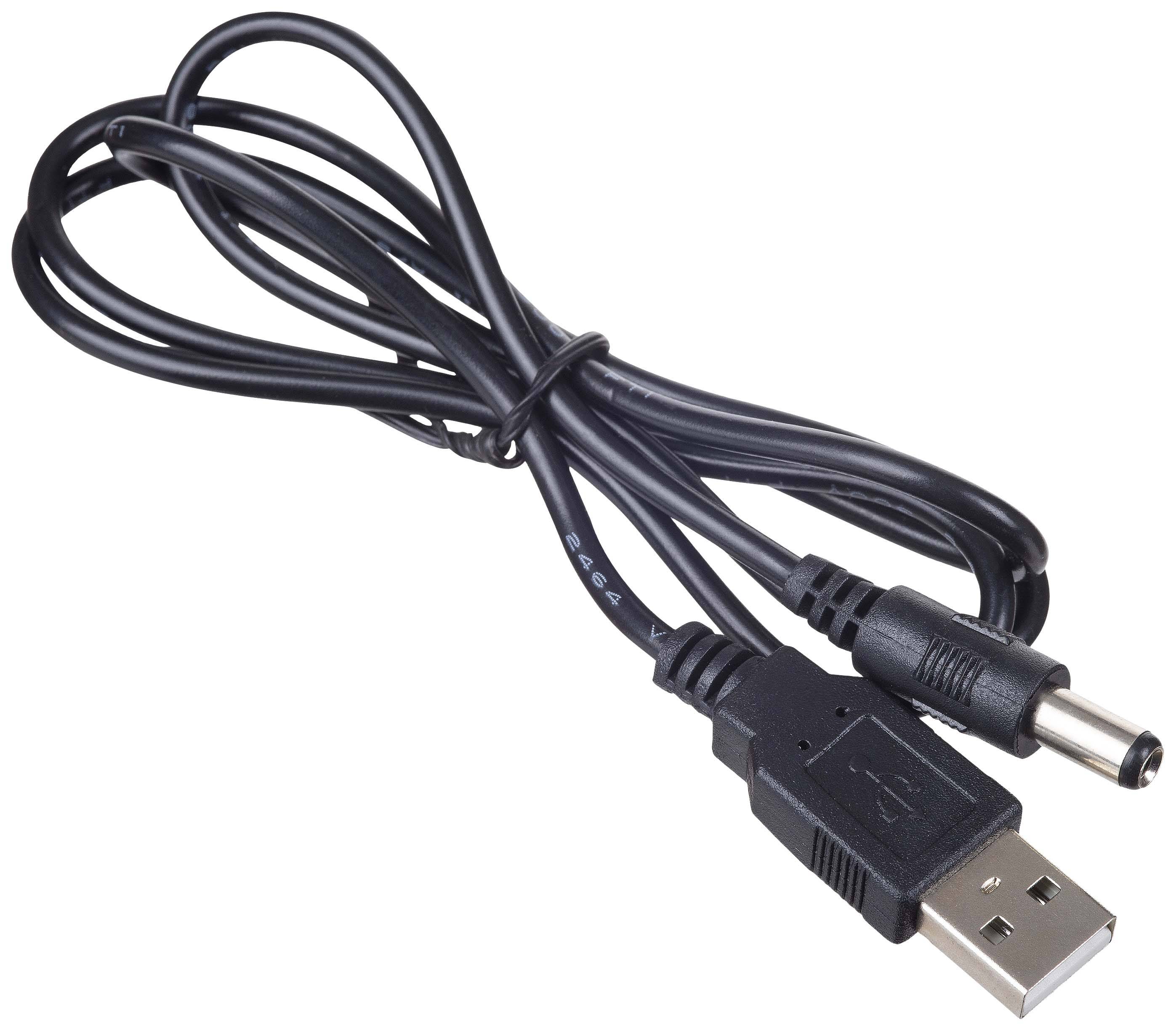 USB TÖLTŐKÁBEL 0,8m USB-A-DC 5,5mm Akyga USB töltőkábel DC dugó, 5,5 mm