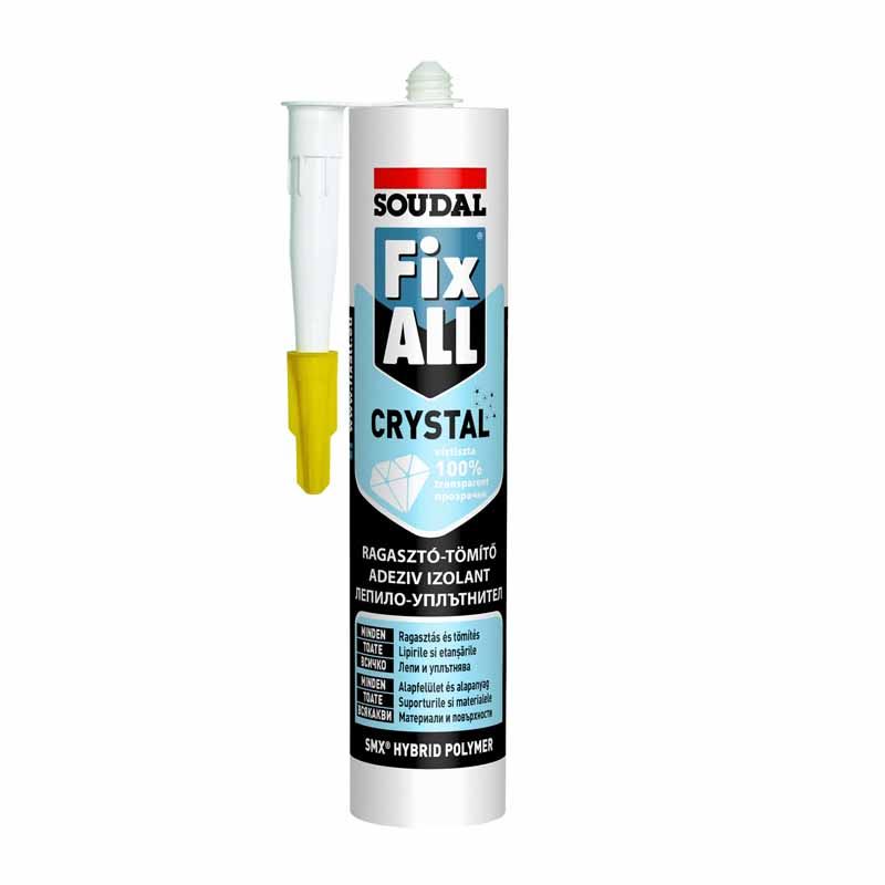 SOUDAL FIX ALL CRYSTAL 290ml @ SZILIKON, VÍZTISZTA