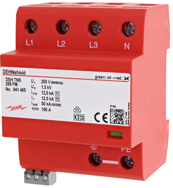 DEHN SHIELD 1+2 TÚLFESZ.LEV. TN-S