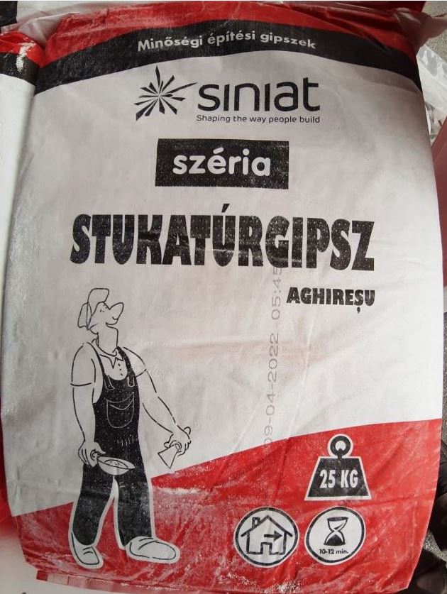 GIPSZ  25kg STUKATÚR SINIAT