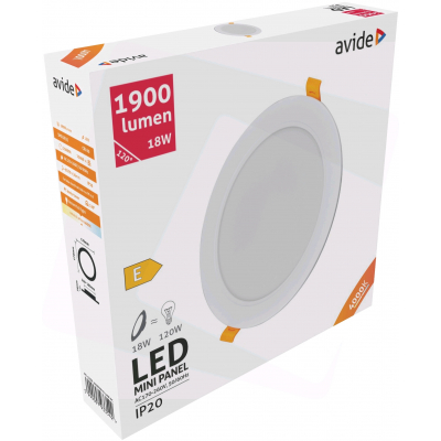 AVIDE 18W LED BEÉPÍTHETŐ KEREK LÁMPA