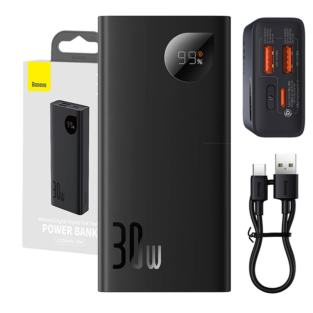 POWERBANK 10000mAh  FEKETE@