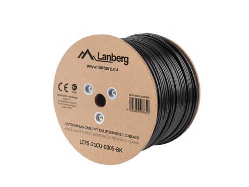 FTP CAT5e 4x2x AWG24 KÜLTÉRI KÁBEL LCF5-21CU-0305-BK