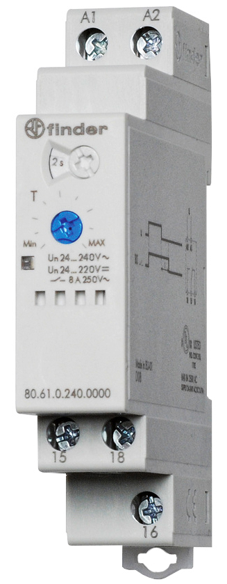 IDŐRELÉ FINDER EGYFUNKCIÓS 24-240V