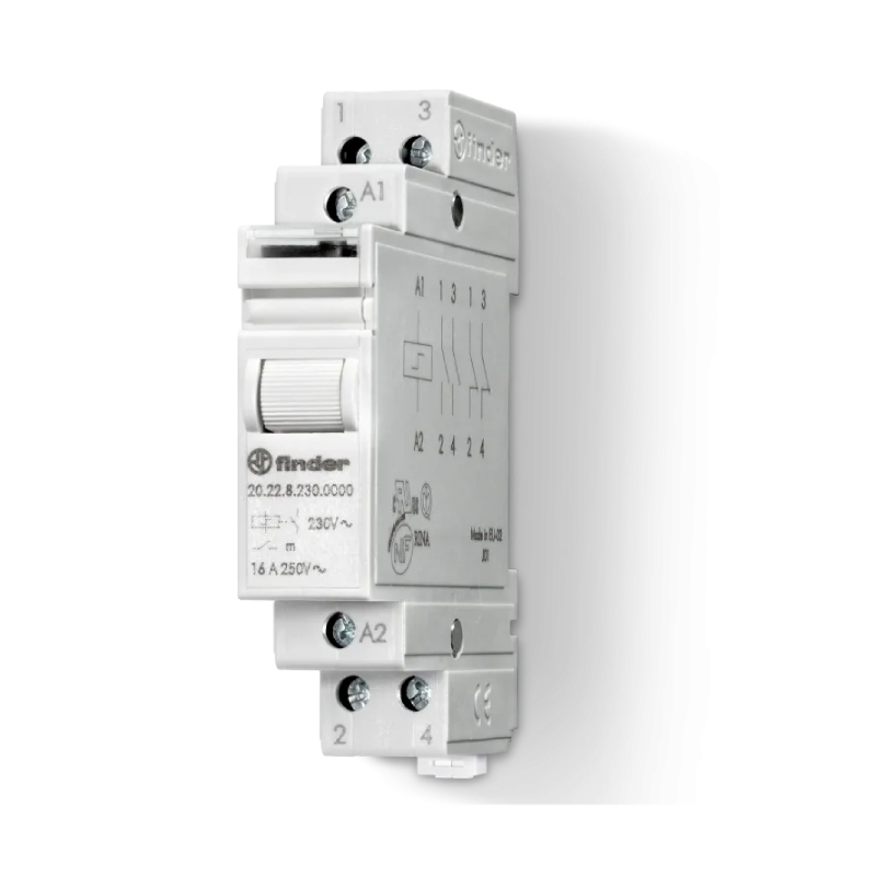 IMPULZUSRELÉ  12VAC 16A 2NO TS35