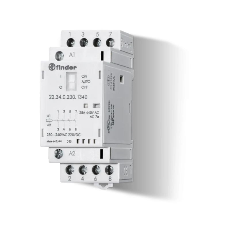 KONTAKTOR 25A 4Z  12VACDC+KÉZI VEZ.