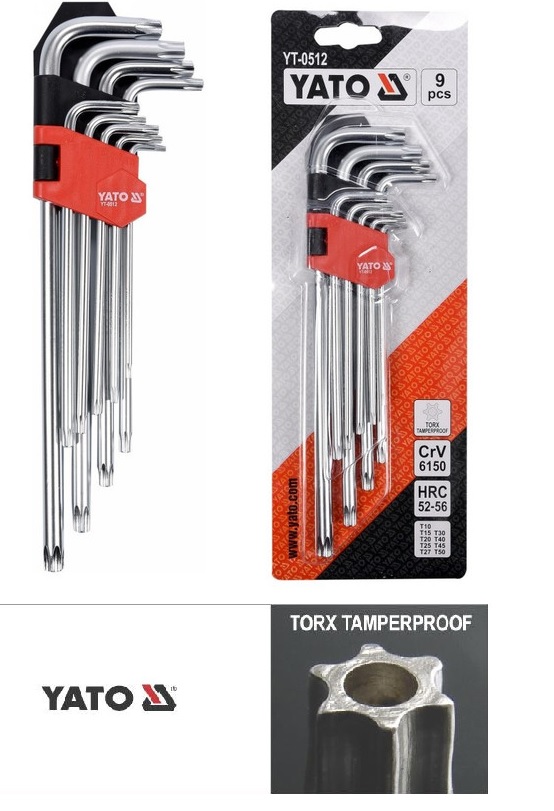 YATO HOSSZÚ TORX KULCS 9 KÉSZLET@
