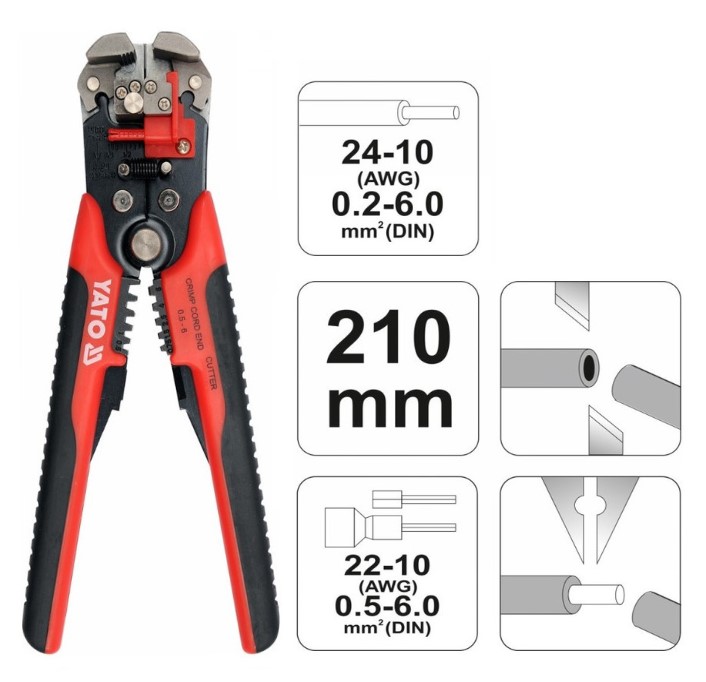 YATO BLANK/KRIMPELŐ FOGÓ 0,2-6mm2@