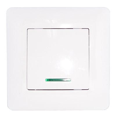 ECOMAX alternatív kapcsoló jelzőfényes fehér