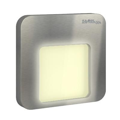 Moza LED s. 230V acél melegfehér