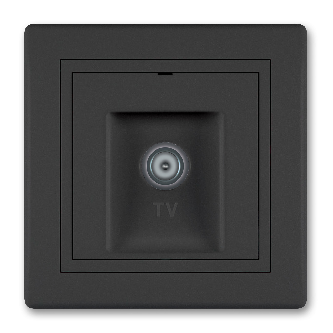 MV5 TV csatlakozó 1db csillagpontos fekete