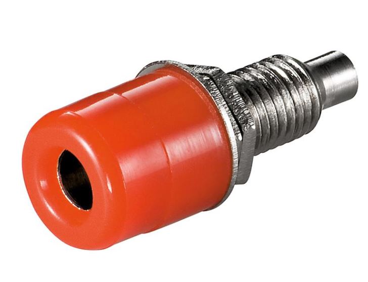 BANÁNHÜVELY 60V 16A 4mm PIROS