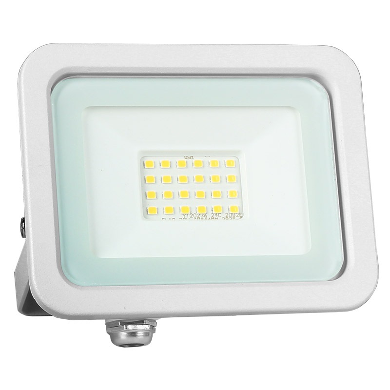 LED fényvető 20W 4500K 1600lm fehér, lapos kivitel, előtét nélkül