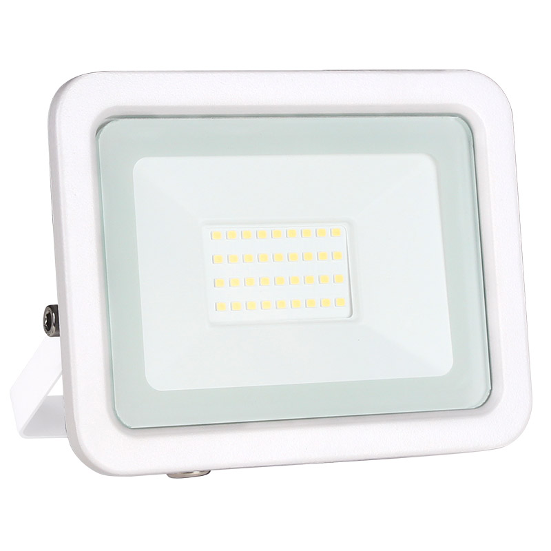 LED fényvető 30W 4500K 2200lm fehér, lapos kivitel, előtét nélkül