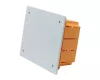 Kötődoboz 160X130X70mm süllyesztett, IP20, csavaros fedél