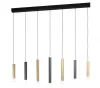 ESTANTERIOS LED függ 7x3,2W fek/bar