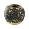 Váza O12x11cm fekete/arany Arroyito@